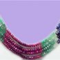 Magnificen ruby,sapphire & emerald gemstone necklace