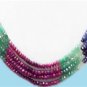 stunning designer natural multicolor gemstone necklace