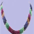 stunning Handcrafted multicolor beads gemstone string