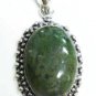 11.51gms Handmade Natural agate gemstone silver pendant
