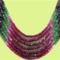 Magnificenet natural ruby,emerald & sapphire necklace