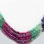 Stunning natural multicolor beads gemstone necklace