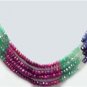 Magnificent ruby,sapphire & emerald gemstone string