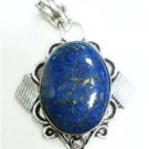 9.30gms Handmade naturale lapis gemstone silver pendant