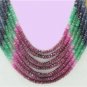 Handmade emerald,sapphire & ruby gemstone necklace