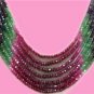 Elegant natural multicolor beads gemstone necklace