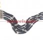 5 strand natural sapphire gemstone & silver bracelet