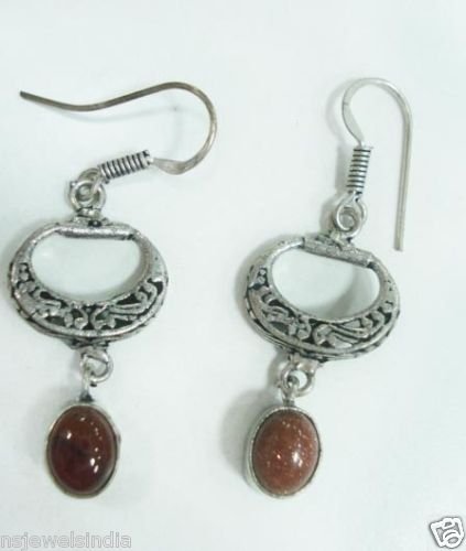 6.64 gm Stunning Designer Gemstone Silver Earring