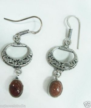 6.64 gm Stunning Designer Gemstone Silver Earring