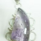 11.95 gm Stunning Amythist Gemstone Silver Pendant