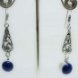 5.83 gm Stunning gemstone silver Designer lapis Earring