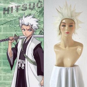 Bleach 10th Division Toushiro Hitsugaya Cosplay Wig