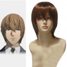 Death Note Light Yagami Kira Brown Cosplay Wig