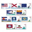 First Issue Flags of Our Nation Set of 10