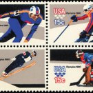 Scott #1795-1798 13th Winter Olympic Games Mint NH Se Tenant Block of 4