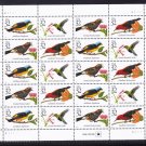 Scott #3222-3225  Tropical Birds Mint NH Sheet