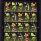 Scott #3528-3531 34c Carnivorous Plants Mint NH Sheet.