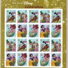 Scott #3912-3915 The Art of Disney Celebration Mint NH Sheet.