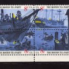 Scott #1480-1483 Boston Tea Party Mint NH Se-Tenant Block