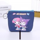 Kids Girls S. Kuromi Mini Hello Kitty Cartoon Leather Pouch Purse Coins Wallet Bag Keychain