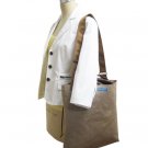Yukiko Sato V3SL SUN MochaChino'08 of Vela TESAGE crossbody cloth purse, Oversized