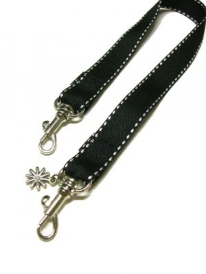 Yukiko Sato - WriStrap (Wrist Strap) Leash in Stitched Trim Color, Jet Black for Chibi TESAGE Cases,