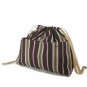 Yukiko Sato D1 Tree Stripes of Drawstring TESAGE Purse Organizer, lined in water-proof micro fiber,