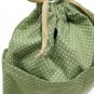 Yukiko Sato D2 Leaf Dots of Drawstring TESAGE Purse Organizer, lined in water-proof micro fiber, Pur