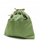 Yukiko Sato D2 Leaf Dots of Drawstring TESAGE Purse Organizer, lined in water-proof micro fiber, Pur