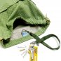 Yukiko Sato D2 Leaf Dots of Drawstring TESAGE Purse Organizer, lined in water-proof micro fiber, Pur