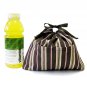 Yukiko Sato D1 Tree Stripes of Drawstring TESAGE Purse Organizer, lined in water-proof micro fiber,