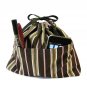 Yukiko Sato D1 Tree Stripes of Drawstring TESAGE Purse Organizer, lined in water-proof micro fiber,