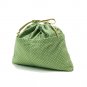 D1 Leaf Dots of Drawstring Kinchaku TESAGE Purse Organizer, lined in water-proof micro fiber, Pur