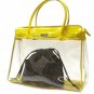 Yukiko Sato D1 Mod Choco Brown Dots of Drawstring TESAGE Purse Organizer, lined in water-proof micro