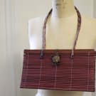 On SALE!! Asian Bamboo Eco Shoulder small purse $58Value Burgundy