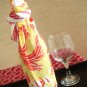 On SALE! Japanese Towel TENUGUI fabric Pheonix Red Yellow $26 Valued