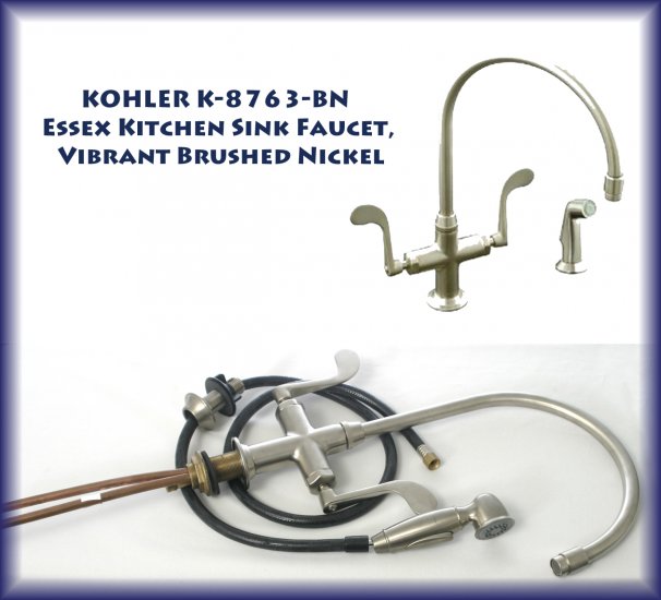 !SOLD OUT! KOHLER K-8763-BN Essex Kitchen Sink Faucet, Vibrant Brushed ...