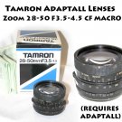 Tamron Adaptall Lenses - Zoom Lenses28-50 F3.5-4.5 CF MACRO