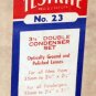 TESTRITE NO. 32  3 1/2&acirc;�� DOUBLE CONDENSER SET orginal box. New old stock