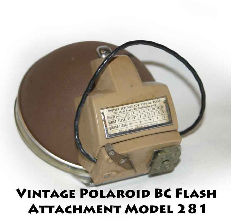 Appareil Photo Polaroid BC Flash Marron - Fonctionne Avec Flash Cubes