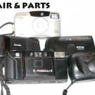 lot of (5)  five   35mm  film cameras Canon , Kodak  & Minolta   For parts - not working