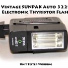 Vintage SUNPAK Auto 322S Electronic Thyristor Flash Unit Tested Working