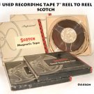 5 USED RECORDING TAPE 7" REEL TO REEL   SCOTCH
