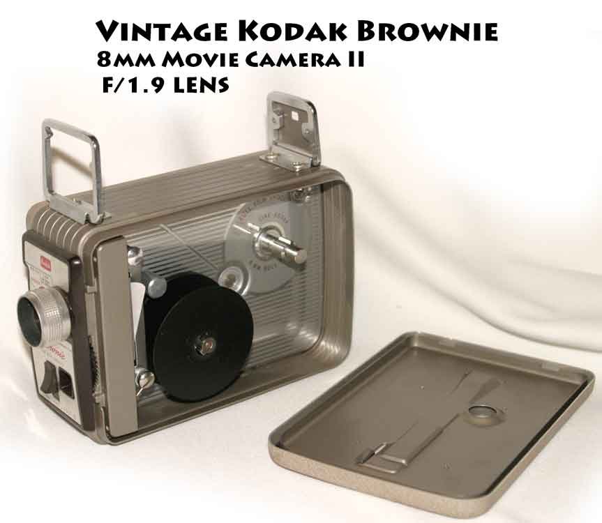 SOLD! Vintage Kodak Brownie 8mm Movie Camera II F/1.9 LENS