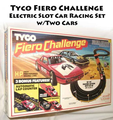 tyco slot car racing set sound machine 1970s
