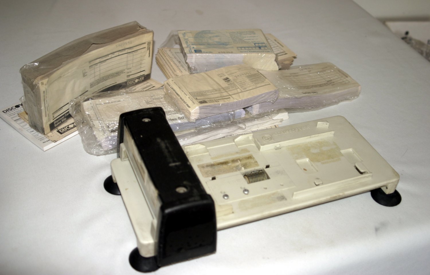 Vintage AM Addressograph Manual Credit Card Imprinter Slider MA2001