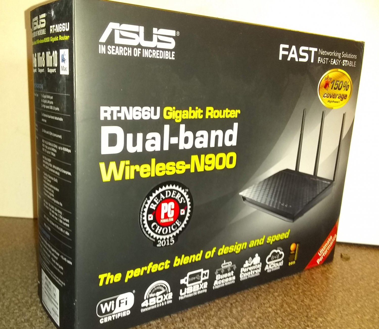 ASUS RT-N66U Dual-Band Wireless-N900 Gigabit Router