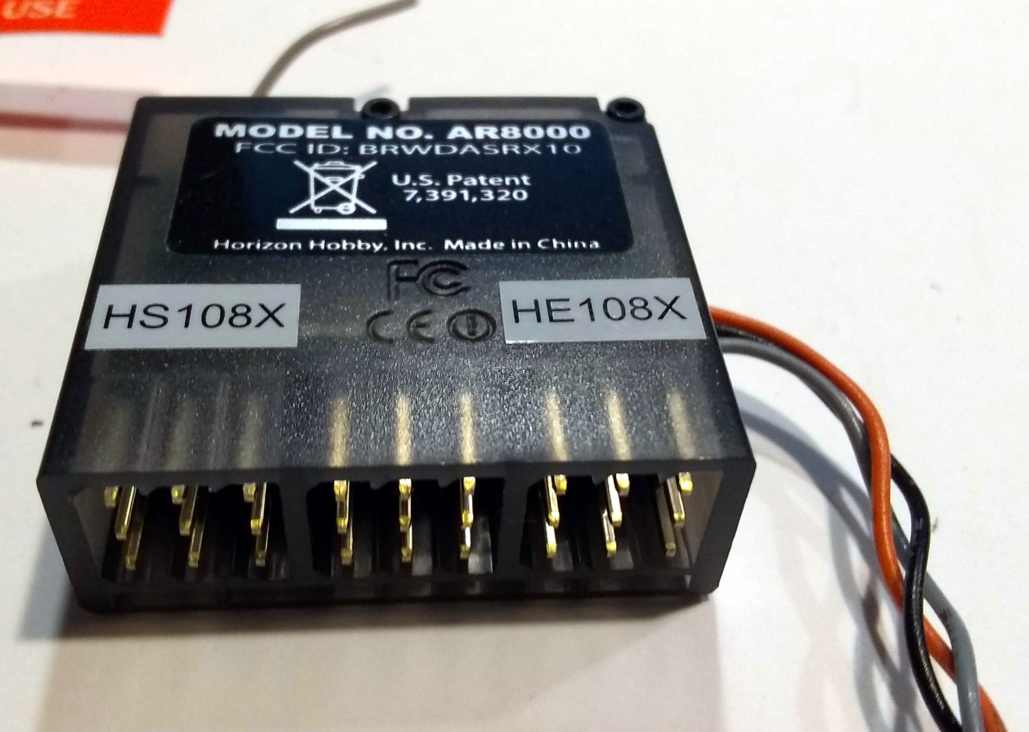 2.4GHz AR8000 8 Channel Receiver For Spektrum JR DX7s DX8 DX9 DX18