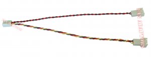 New 3-Pin Dual Fan Extension Connector Adaptor Cable