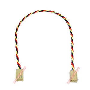 New Twin 3-Pin Fan Plug Extension Connector Cable